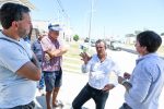 Adán Bahl recorrió la obra en calle Hernandarias