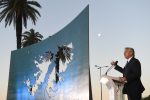 Fernández inauguró un monumento conmemorativo de las Malvinas