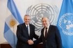 Fernández se reunió con el secretario general de la ONU