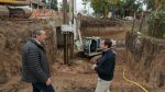 Bahl recorrió la obra de ensanche del puente de avenida Zanni