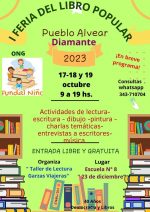Invitan a la Primera Feria del Libro Popular en Pueblo Alvear