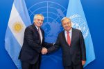 Alberto Fernández mantuvo una reunión con el Secretario General de la ONU