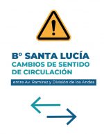Calles del barrio Santa Lucía cambian el sentido de circulación
