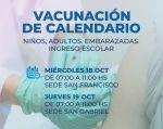 Jornadas de vacunación en sedes barriales de Colón