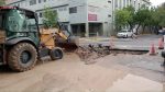 Trabajan en las redes de agua potable de calles Carbó y Garrigó