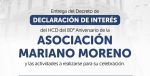 El Concejo Deliberante de Paraná distinguirá a la Asociación “Mariano Moreno”