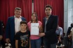 Entregaron las escrituras de sus viviendas a familias de Nogoyá