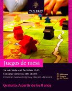 Juegos de mesa para todas las edades en la Biblioteca Popular del Paraná